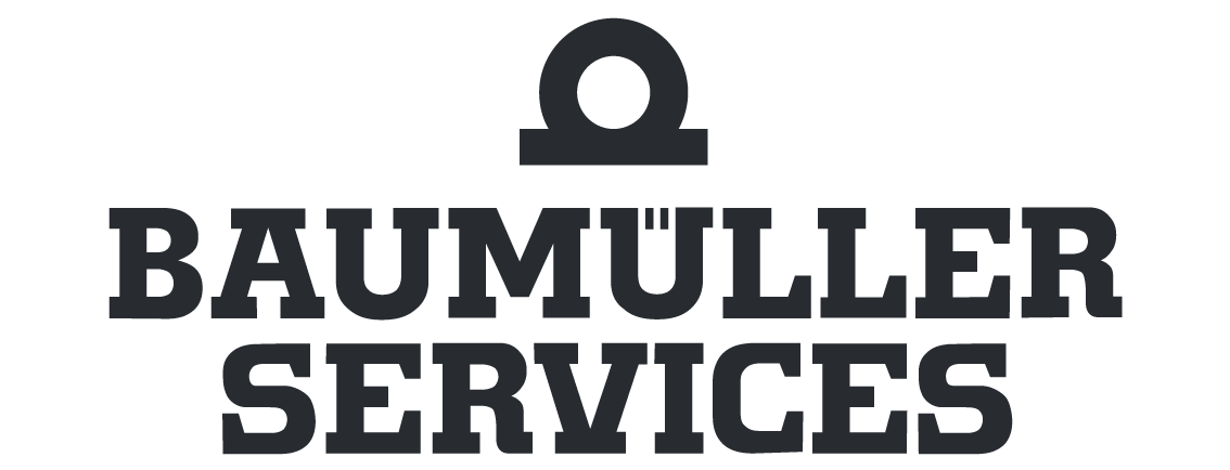 PBR Elektrotechnik Partner: Baumüller Services, Logo dark